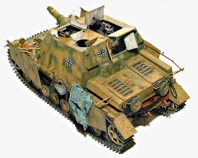 SdKfz.166 Brummbar, картонная модель 1:25