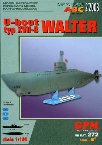 Подводная лодка U-boot XVII-B Walter