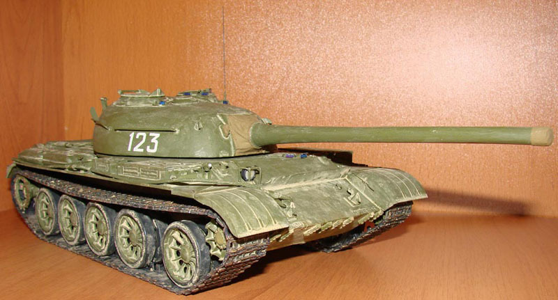 Т-54 образца 1951 года. Картонная модель 1:25