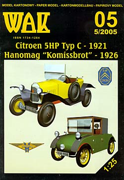 Citroen 5 HP, 1921  Hanomag "Komissbrot", 1926